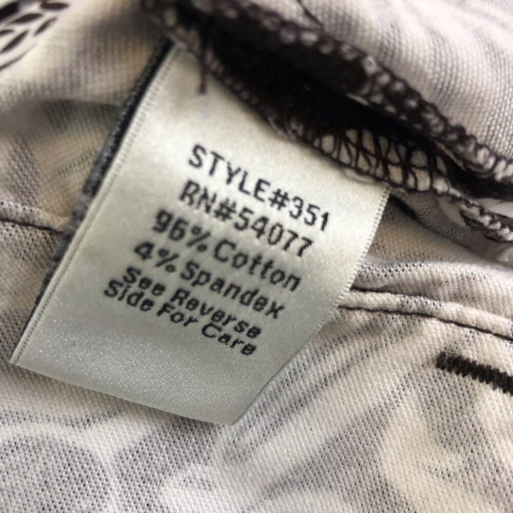 CAbi Serengeti Cropped Pants Brown White Tropical Print Sunset Keyna Style 351 - Picture 9 of 16
